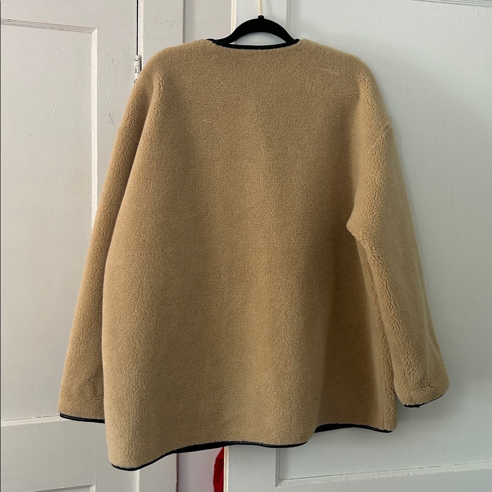 Shearling Wool Blend Rebecca Minkoff Jacket size XL - Picture 4 of 4